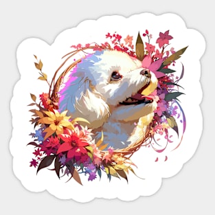 Bichon Frise Joyful Mothers Day Dog Mom Gift Sticker